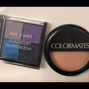 Pressed powder and eyeshadow palette